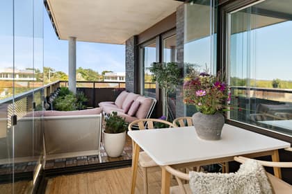 Balkong eller utsiktsbild