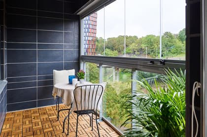 Balkong eller utsiktsbild