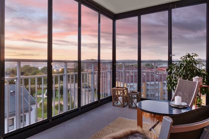 Balkong eller utsiktsbild