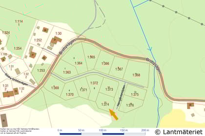 Illustrerad karta över fastigheten eller området
