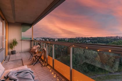 Balkong eller utsiktsbild