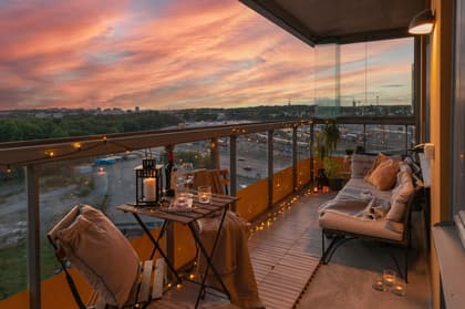 Balkong eller utsiktsbild