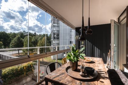 Balkong eller utsiktsbild