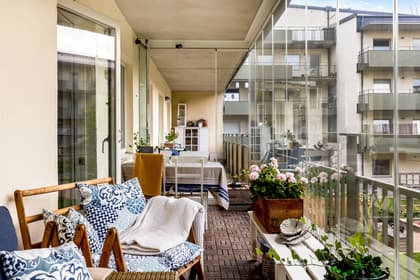 Balkong eller utsiktsbild