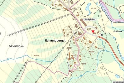 Illustrerad karta över fastigheten eller området