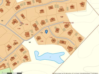 Illustrerad karta över fastigheten eller området