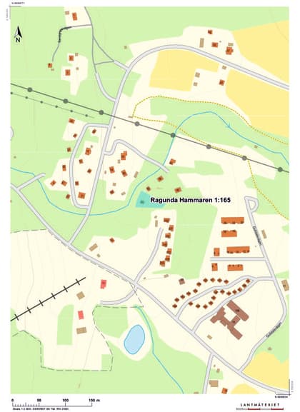 Illustrerad karta över fastigheten eller området