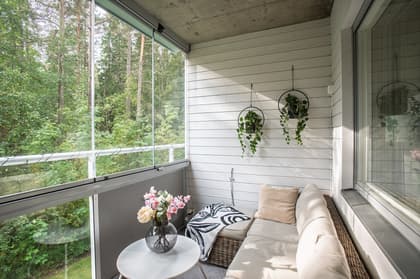 Balkong eller utsiktsbild