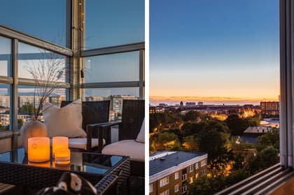 Balkong eller utsiktsbild