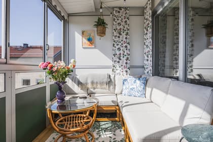 Balkong eller utsiktsbild