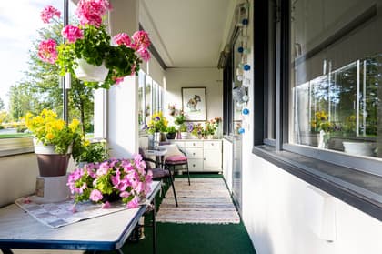 Balkong eller utsiktsbild