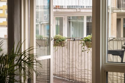 Balkong eller utsiktsbild