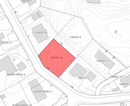 Illustrerad karta över fastigheten eller området