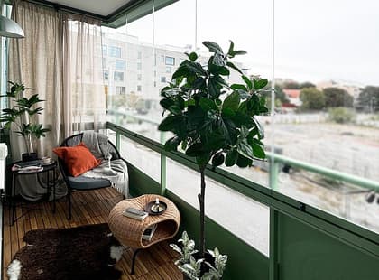 Balkong eller utsiktsbild