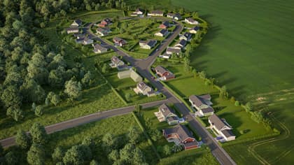 Illustrerad karta över fastigheten eller området