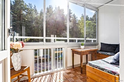 Balkong eller utsiktsbild