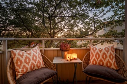 Balkong eller utsiktsbild