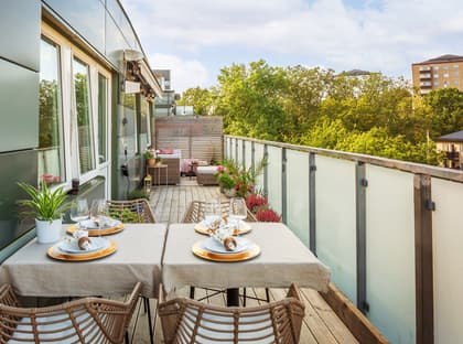 Balkong eller utsiktsbild