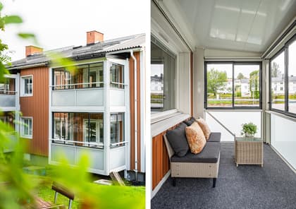 Balkong eller utsiktsbild