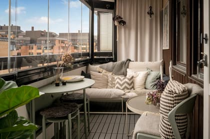 Balkong eller utsiktsbild