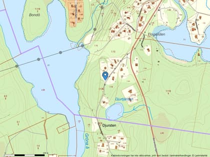 Illustrerad karta över fastigheten eller området