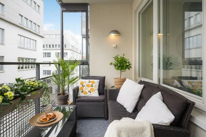 Balkong eller utsiktsbild