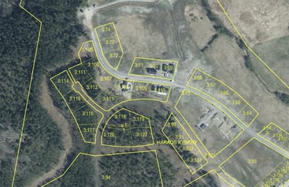 Illustrerad karta över fastigheten eller området