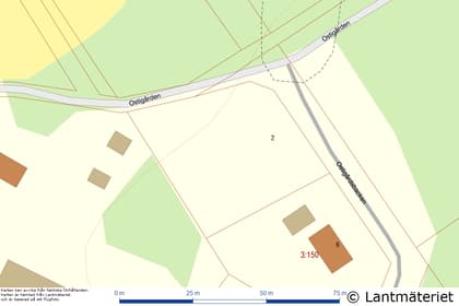 Illustrerad karta över fastigheten eller området
