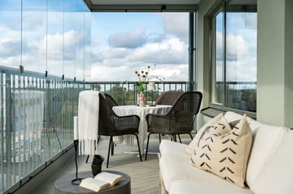 Balkong eller utsiktsbild