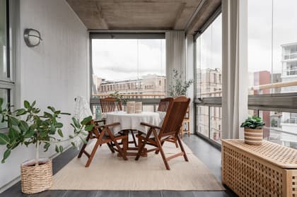 Balkong eller utsiktsbild