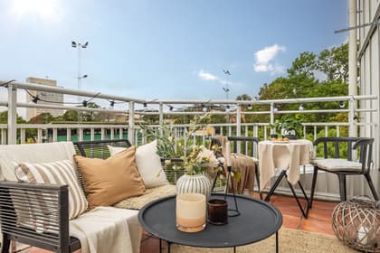 Balkong eller utsiktsbild