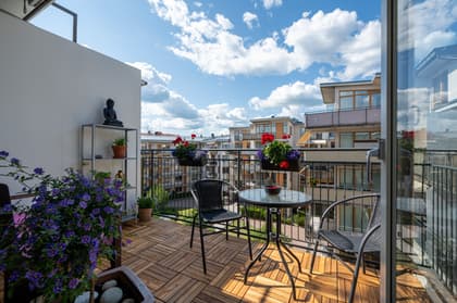 Balkong eller utsiktsbild