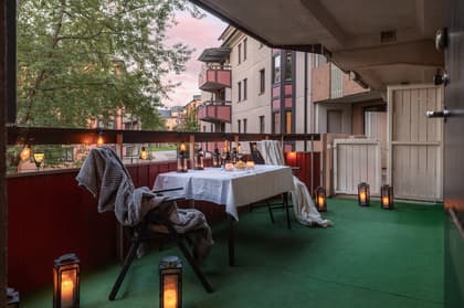 Balkong eller utsiktsbild