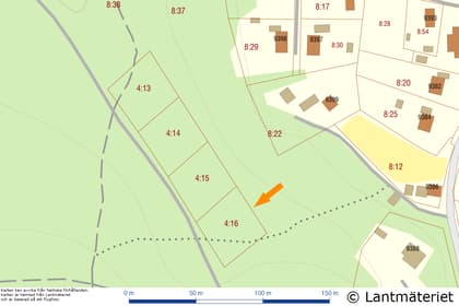 Illustrerad karta över fastigheten eller området