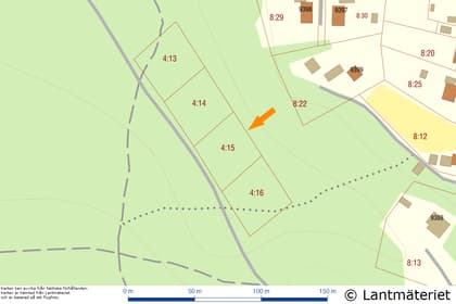 Illustrerad karta över fastigheten eller området