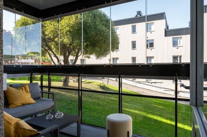 Balkong eller utsiktsbild