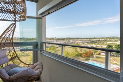 Balkong eller utsiktsbild