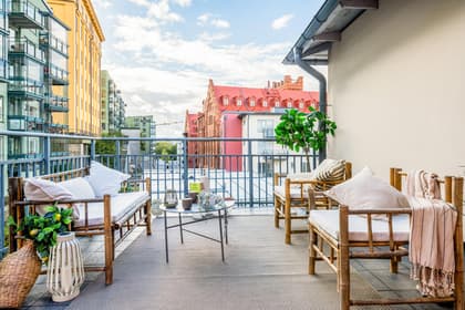 Balkong eller utsiktsbild