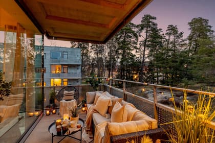 Balkong eller utsiktsbild