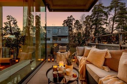 Balkong eller utsiktsbild