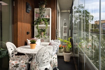 Balkong eller utsiktsbild