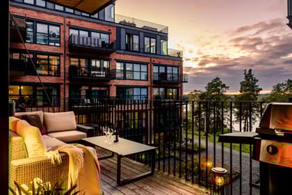 Balkong eller utsiktsbild