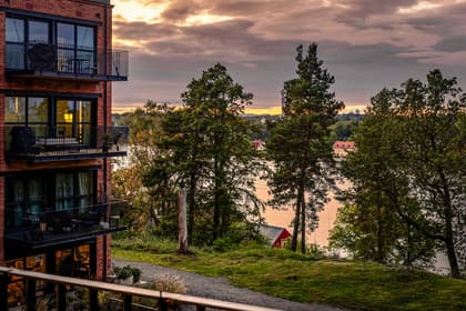 Balkong eller utsiktsbild