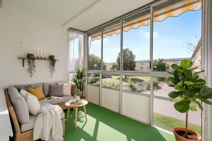 Balkong eller utsiktsbild