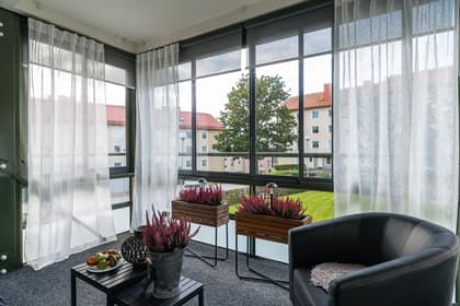 Balkong eller utsiktsbild