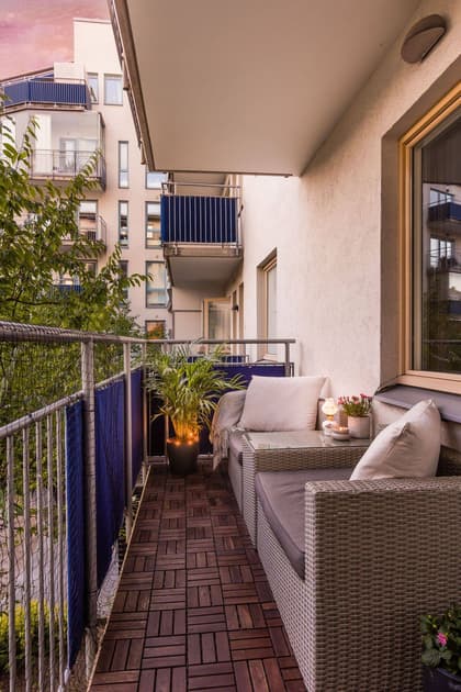 Balkong eller utsiktsbild