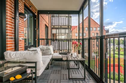 Balkong eller utsiktsbild