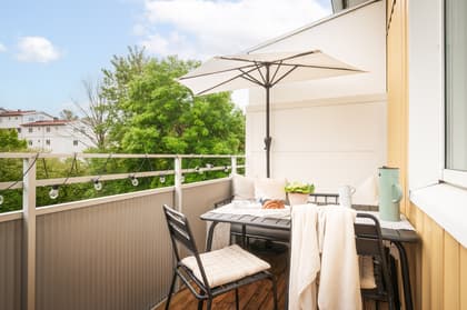 Balkong eller utsiktsbild