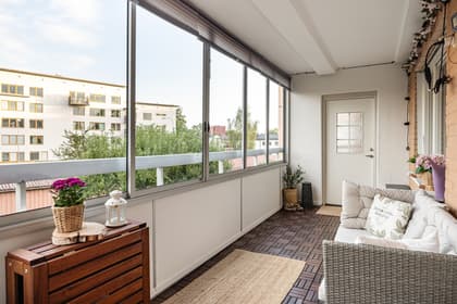 Balkong eller utsiktsbild