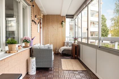 Balkong eller utsiktsbild